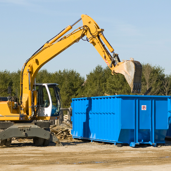 can i rent a residential dumpster for a construction project in Hawkins